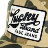 Lucky Brand Classic Cotton Hat | Adjustable | Dad Hat | Baseball Cap | Golf | Fishing | Low Profile | 5 Panel Design(Patch – Camo)
