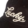 Lucky Brand Classic Cotton Hat | Adjustable | Dad Hat | Baseball Cap | Golf | Fishing | Low Profile | 5 Panel Design(Script Corduroy – Black)