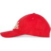 Lucky Brand Classic Cotton Hat | Adjustable | Dad Hat | Baseball Cap | Golf | Fishing | Low Profile | 5 Panel Design(Script Corduroy – Red)