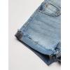 Lucky Brand Girls Cuffed Jean Shorts, Stretch Denim with 5 Pockets, Mid to High Rise Waist(Riley Christie)
