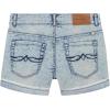 Lucky Brand Girls Cuffed Jean Shorts, Stretch Denim with 5 Pockets, Mid to High Rise Waist(Riley Indigo Marble)