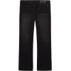 Lucky Brand Girls’ High Rise Wide Flare Stretch Denim Jean, Zipper Fly & Button Closure(Faded Black)
