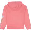 Lucky Brand Girls’ Long Sleeve Fleece Full Zip Hoodie with Ribbed Cuffs & Waist(Wild Rose Bouquet)