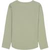 Lucky Brand Girls’ Long Sleeve Graphic T-Shirt, Tagless Cotton Tee with Fun Designs(Seagrass Sunflowers)