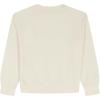 Lucky Brand Girls’ Pullover Crochet Fleece Crew Neck Sweatshirt, Soft & Comfortable(Gardenia)