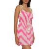 Lucky Brand Ibiza Tie Dye Dress, Casual, Beach Cover Ups for Women(Candy Pink)