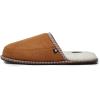 Lucky Brand Memory Foam Rubber Sole Scuff Bedroom Slipper – Soft Comfy Men’s Slippers – Indoor/Outdoor Mens House Slippers(Tan)