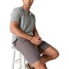Lucky Brand Men’s 7″ Pull Up Linen Short(Blackened Pearl)