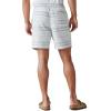 Lucky Brand Men’s 7″ Pull Up Linen Short(Blue Stripe)