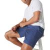 Lucky Brand Men’s 7″ Pull Up Linen Short(Dark Denim)