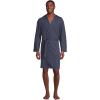 Lucky Brand Men’s Bathrobe – Warm Long Sleeve Knit Robe with Shawl Collar – Soft Cotton Blend Bath Robes for Men (Size: S-XL)(Mood Indigo)