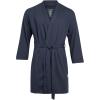 Lucky Brand Men’s Bathrobe – Warm Long Sleeve Knit Robe with Shawl Collar – Soft Cotton Blend Bath Robes for Men (Size: S-XL)(Mood Indigo)