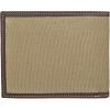 Lucky Brand Men’s Bifold Wallet | ID Window | Card Slots | Genuine Leather | Organization | Durable | Stylish(Canvas/Leather – Khaki)