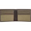 Lucky Brand Men’s Bifold Wallet | ID Window | Card Slots | Genuine Leather | Organization | Durable | Stylish(Canvas/Leather – Khaki)