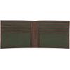 Lucky Brand Men’s Bifold Wallet | ID Window | Card Slots | Genuine Leather | Organization | Durable | Stylish(Canvas/Leather – Olive)