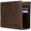 Lucky Brand Men’s Bifold Wallet | ID Window | Card Slots | Genuine Leather | Organization | Durable | Stylish(DBL Stitched Leather – Brown)