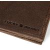 Lucky Brand Men’s Bifold Wallet | ID Window | Card Slots | Genuine Leather | Organization | Durable | Stylish(DBL Stitched Leather – Brown (L-fold))