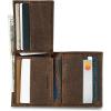 Lucky Brand Men’s Bifold Wallet | ID Window | Card Slots | Genuine Leather | Organization | Durable | Stylish(DBL Stitched Leather – Brown (L-fold))