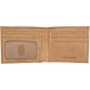 Lucky Brand Men’s Bifold Wallet | ID Window | Card Slots | Genuine Leather | Organization | Durable | Stylish(Flag Embossed Leather – Tan)
