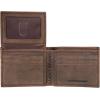 Lucky Brand Men’s Bifold Wallet | ID Window | Card Slots | Genuine Leather | Organization | Durable | Stylish(Grooved Leather – Brown)
