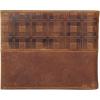 Lucky Brand Men’s Bifold Wallet | ID Window | Card Slots | Genuine Leather | Organization | Durable | Stylish(Plaid Embossed Leather – Brown)