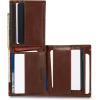 Lucky Brand Men’s Bifold Wallet | ID Window | Card Slots | Genuine Leather | Organization | Durable | Stylish(Smooth Leather – Brown)