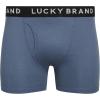 Lucky Brand Mens Boxer Briefs – 3 Pack Classic Mens Underwear Boxer Briefs with Functional Fly – Soft Cotton Boxers for Men(Grey/Black/Navy)
