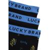 Lucky Brand Mens Boxer Briefs – 3 Pack Classic Mens Underwear Boxer Briefs with Functional Fly – Soft Cotton Boxers for Men(Jet Black/Black/Jet Black Print)