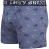 Lucky Brand Mens Boxer Briefs – 3 Pack Classic Mens Underwear Boxer Briefs with Functional Fly – Soft Cotton Boxers for Men(Navy/Grey)