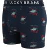 Lucky Brand Mens Boxer Briefs – 3 Pack Classic Mens Underwear Boxer Briefs with Functional Fly – Soft Cotton Boxers for Men(Vintage Indigo/Indigo/Earth Red)