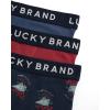 Lucky Brand Mens Boxer Briefs – 3 Pack Classic Mens Underwear Boxer Briefs with Functional Fly – Soft Cotton Boxers for Men(Vintage Indigo/Indigo/Earth Red)
