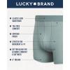 Lucky Brand Mens Boxer Briefs – 3 Pack Soft Mens Underwear Boxer Briefs with Contour Pouch – Breathable Boxers for Men(Eclipse/Purple/Light Blue)