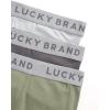 Lucky Brand Mens Boxer Briefs – 3 Pack Soft Mens Underwear Boxer Briefs with Contour Pouch – Breathable Boxers for Men(Medium Grey/Light Grey/Oil Green)