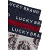 Lucky Brand Men’s Boxer Briefs – 3 Pack Soft Stretch Casual Men’s Underwear with Functional Fly Pouch Boxers (S-2XL)(Mood Indigo/Grey Heather Print/Tibetan Red)