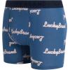 Lucky Brand Men’s Boxer Briefs – 3 Pack Soft Stretch Casual Men’s Underwear with Functional Fly Pouch Boxers (S-2XL)(Mood Indigo/Vintage Indigo Print/Charcoal Grey Heather)