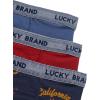 Lucky Brand Men’s Boxer Briefs – 3 Pack Soft Stretch Casual Men’s Underwear with Functional Fly Pouch Boxers (S-2XL)(Red Ochre/Indigo Print/Vintage Indigo)