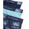 Lucky Brand Men’s Boxer Briefs – 3 Pack Soft Stretch Casual Men’s Underwear with Functional Fly Pouch Boxers (S-2XL)(Total Eclipse/Mood Indigo Print/Reef Waters)