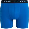 Lucky Brand Mens Boxer Briefs – 4 Pack Sport Soft Boxers for Men with No Fly Pouch – Performance Mens Underwear Boxer Briefs(Black/Blue/Azure Blue Print/Black)