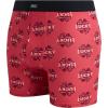 Lucky Brand Mens Boxer Briefs – 4 Pack Sport Soft Boxers for Men with No Fly Pouch – Performance Mens Underwear Boxer Briefs(Black/Soft Grey/Print/Tibetan Red)