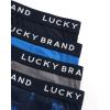Lucky Brand Mens Boxer Briefs – 4 Pack Sport Soft Boxers for Men with No Fly Pouch – Performance Mens Underwear Boxer Briefs(Dark Grey/Medium Grey/Mood Indigo Print/Blue)