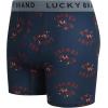 Lucky Brand Mens Boxer Briefs – 4 Pack Sport Soft Boxers for Men with No Fly Pouch – Performance Mens Underwear Boxer Briefs(Dark Grey/Red Ochre/Total Eclipse Print/Medium Grey)