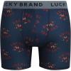 Lucky Brand Mens Boxer Briefs – 4 Pack Sport Soft Boxers for Men with No Fly Pouch – Performance Mens Underwear Boxer Briefs(Dark Grey/Red Ochre/Total Eclipse Print/Medium Grey)