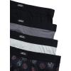 Lucky Brand Mens Boxer Briefs – 4 Pack Sport Soft Boxers for Men with No Fly Pouch – Performance Mens Underwear Boxer Briefs(Medium Grey/Black/Black Print/Soft Grey)