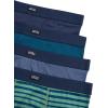 Lucky Brand Mens Boxer Briefs – 4 Pack Sport Soft Boxers for Men with No Fly Pouch – Performance Mens Underwear Boxer Briefs(Mood Indigo/Legion Blue/Stripes/Vintage Indigo)