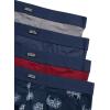 Lucky Brand Mens Boxer Briefs – 4 Pack Sport Soft Boxers for Men with No Fly Pouch – Performance Mens Underwear Boxer Briefs(Mood Indigo/Light Grey/Print/Tibetan Red)
