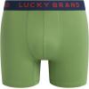Lucky Brand Mens Boxer Briefs – 4 Pack Sport Soft Boxers for Men with No Fly Pouch – Performance Mens Underwear Boxer Briefs(Mood Indigo/Red Ochre/Print/Piquant Green)