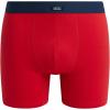 Lucky Brand Mens Boxer Briefs – 4 Pack Sport Soft Boxers for Men with No Fly Pouch – Performance Mens Underwear Boxer Briefs(Mood Indigo/Vivid Red/Print/Beige)