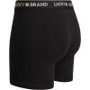 Lucky Brand Mens Boxer Briefs – 6 Pack Classic Mens Underwear Boxer Briefs with Functional Fly – Soft Cotton Boxers for Men(Black/Black/Black)