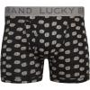 Lucky Brand Mens Boxer Briefs – 6 Pack Classic Mens Underwear Boxer Briefs with Functional Fly – Soft Cotton Boxers for Men(Blue Heather/Print/Charcoal)