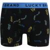 Lucky Brand Mens Boxer Briefs – 6 Pack Classic Mens Underwear Boxer Briefs with Functional Fly – Soft Cotton Boxers for Men(Jet Black/Black/Jet Black Print)